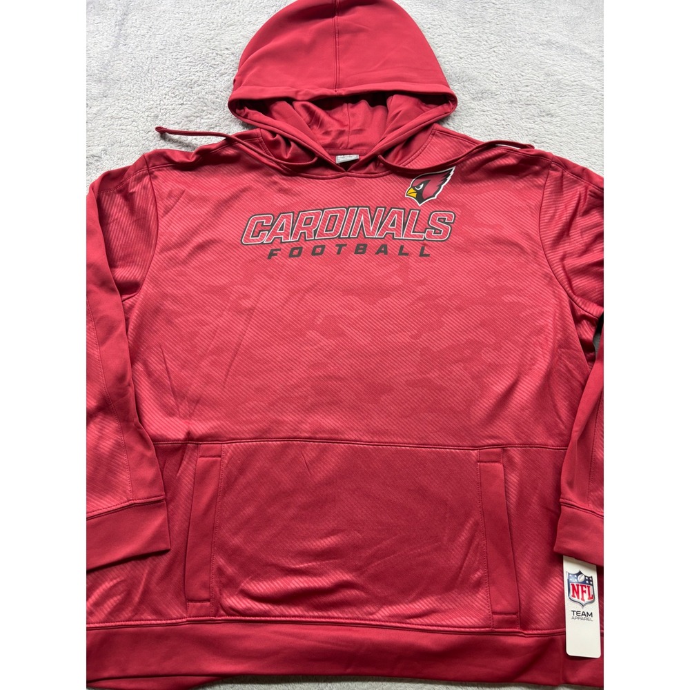 Arizona Cardinals Hoodie Mens 2XL Red Camo Performance Pullover NFL Team Apparel